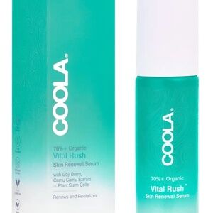 COOLA Organic Vital Rush Skin Renewal Vitamin C Hyaluronic Acid Serum 1 Fl Oz
